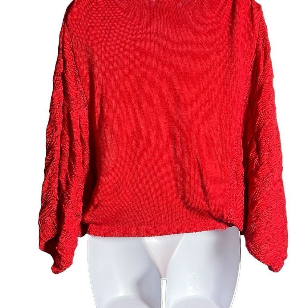 Tulle Batwing cropped Top Size M - Picture 2 of 13